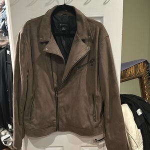 INC faux suede jacket
